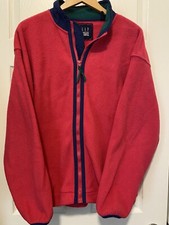 vintage 90s GAP Arctic Light Fleece Jacket Large Pink Ski Pockets