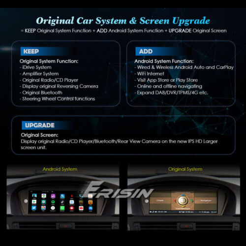 8.8” CarPlay Android 13 4G Autoradio BMW 3er E90 E91 5er E60 E61 6er E63 E64 CIC - Bild 18 von 23