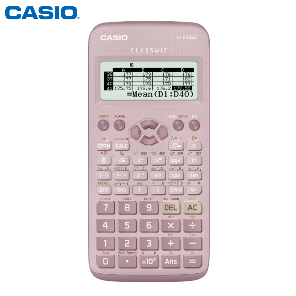 Casio FX-83GT CW Scientific Calculator - Pink ClassWiz For GCSE & School Use