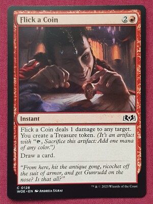 Magic The Gathering WILDS OF ELDRAINE FLICK A COIN red card MTG | eBay UK
