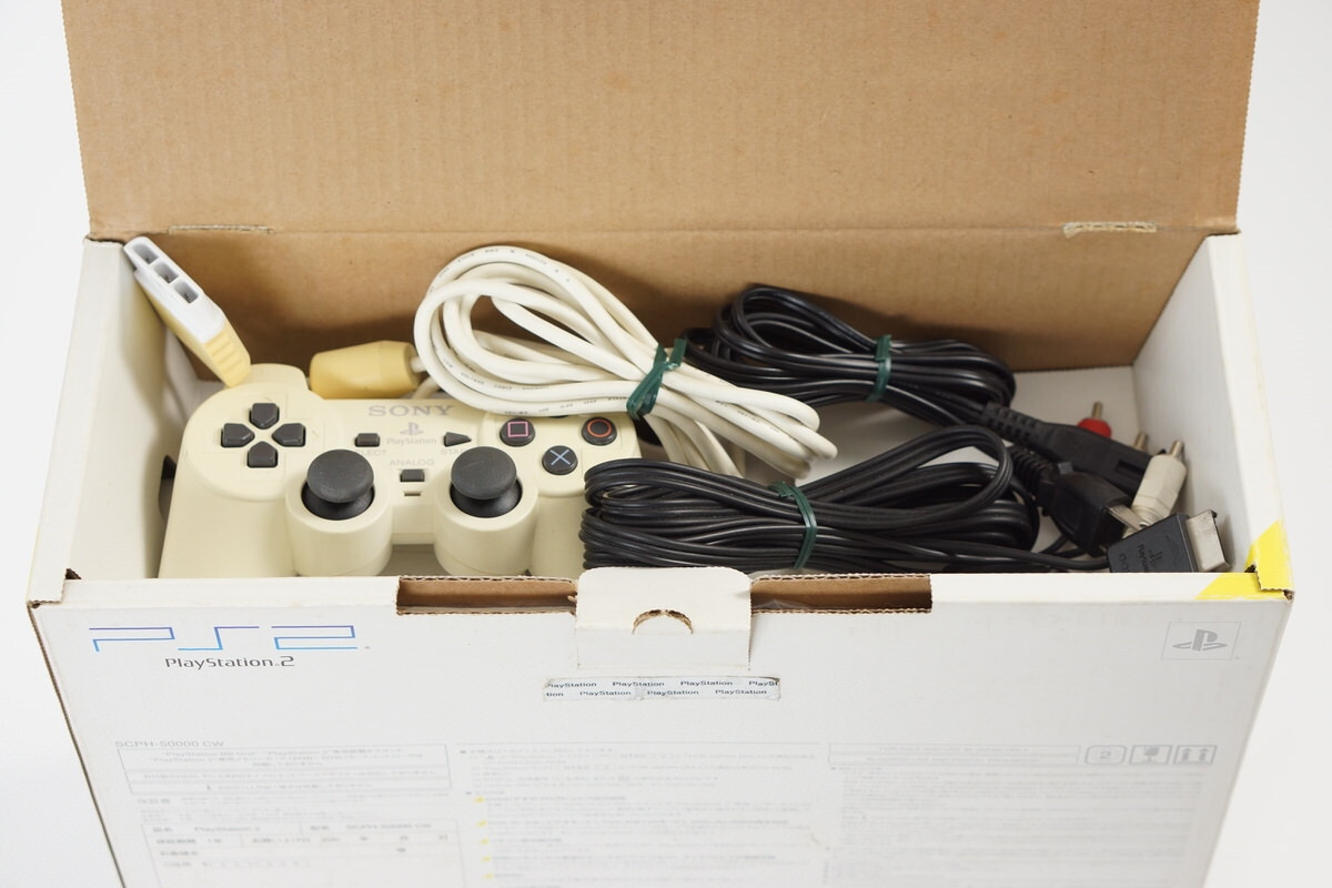 PS2 CERAMIC WHITE Console SCPH-50000 CW Tested System PS2 CERAMIC WHITE Console SCPH-50000 CW Tested System