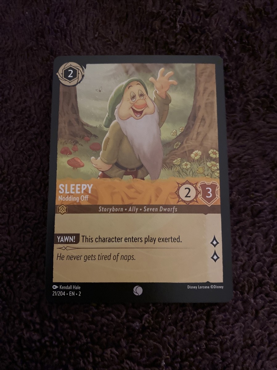 Sleepy, Nodding Off Non-Foil - EN2 021 - NM - Disney Lorcana TCG