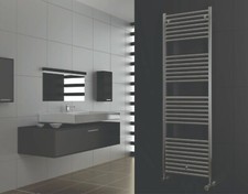 Cordivari Chrome Hydronic Towel Warmer Curved Italy 24''x48'' wall mount
