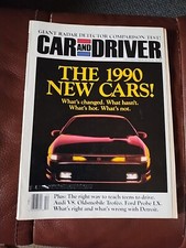 CAR AND DRIVER-OCTOBER 1989. VG/LN Condition. Ships Immediately