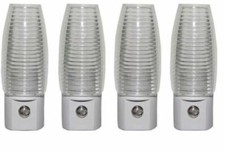 New 4 Pack White Automatic Sensor LED Night Lights - Standard USA PLUG