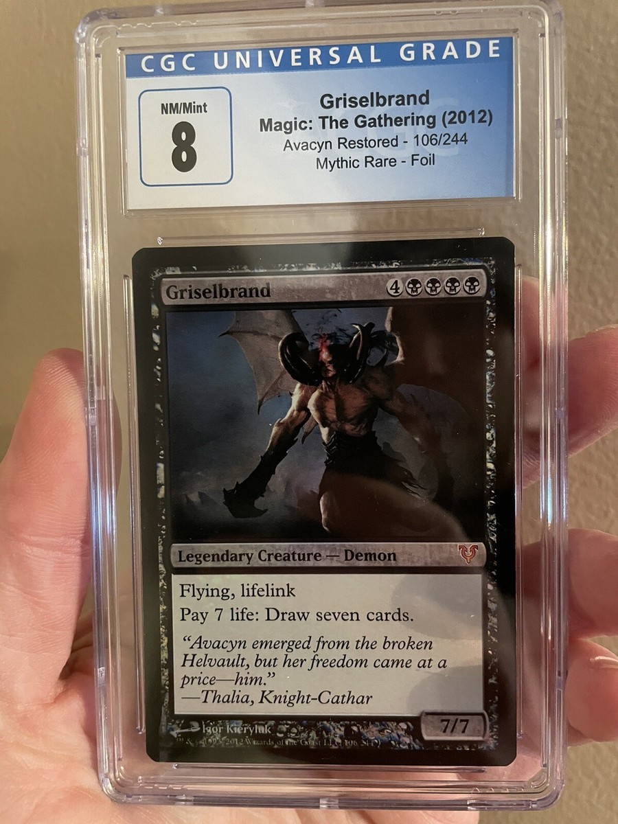 MTG Foil Griselbrand Avacyn Restored Demon Legend (CGC 8