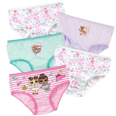 LOL Surprise Slips 5er Pack Kinder Mädchen 10 11 12 13 Jahre Unterwäsche Multipack