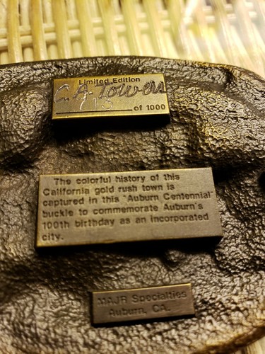 AUBURN Fibbia per Cintura Centenaria Firmata Edizione Limitata 713 di 1000 - Foto 3 di 3