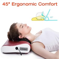 Electric Pillow Massager Shiatsu Neck And Back Pillow Shoulder Cushion Car Seat