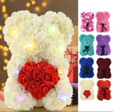 10'' Artificial Flower Eternal Rose Teddy Bear Valentine's Day Anniversary Gifts
