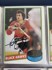 3 Tom Lysiak hockey cards.  2 cards autographed 