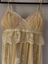 holiday /prom/ formal dress lace gold/champagne overlay