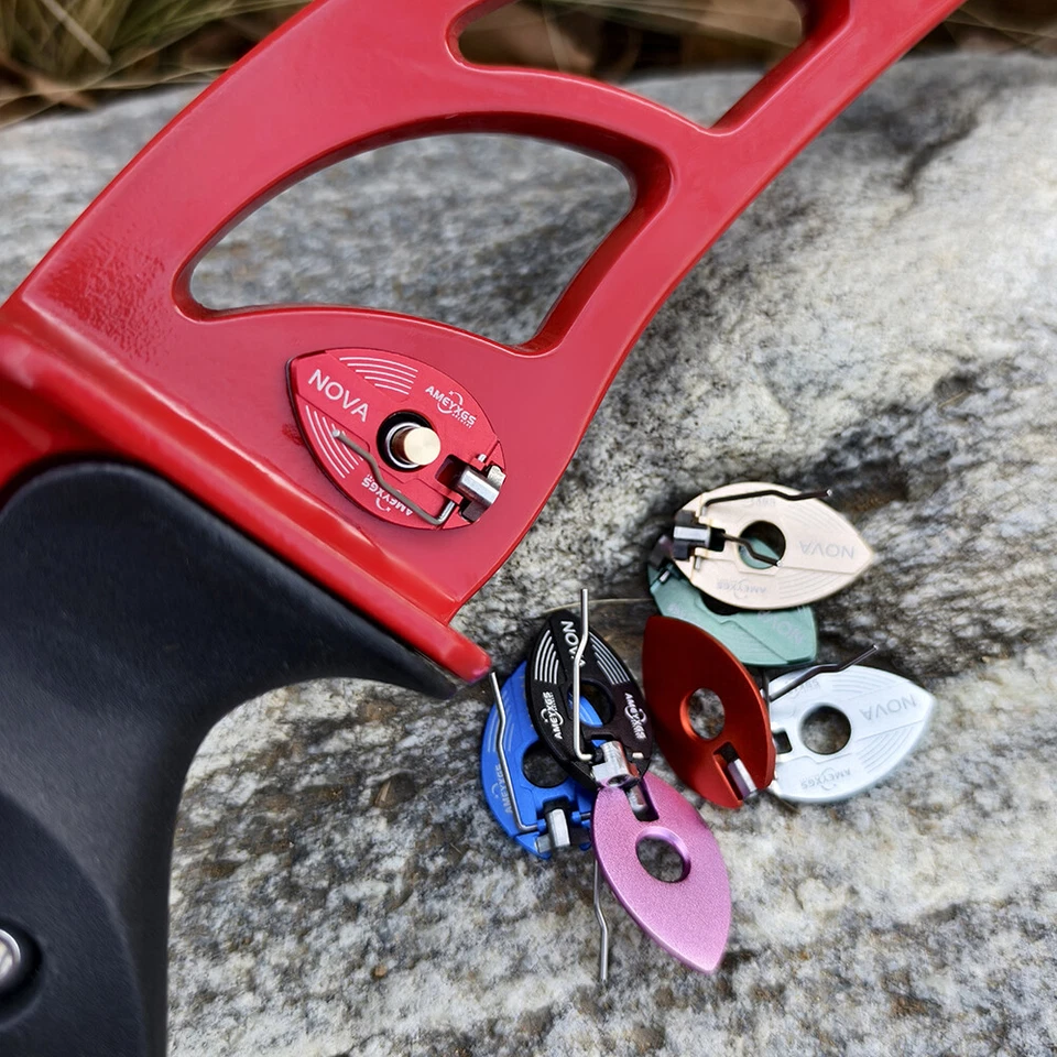 Archery Magnetic Aluminum Arrow Rest Cushion Pressure Plunger Set Recurve Bow - Image 3 of 4