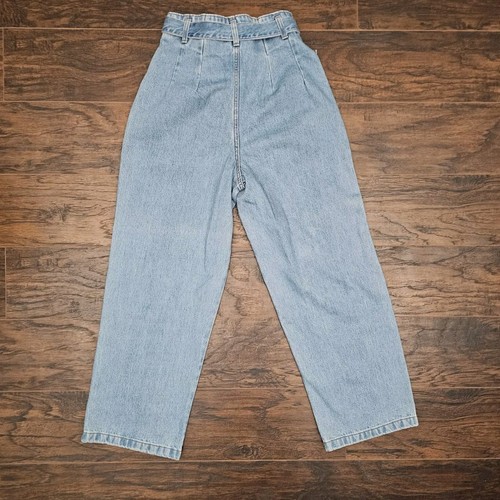 Forever 21 Jeans Womens Size 24 Blue Wide Leg Medium Wash Button Fly High Rise - Picture 3 of 6