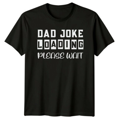 Lustiges Vatertag T-Shirt Papa Witz Laden Bitte Warten -a