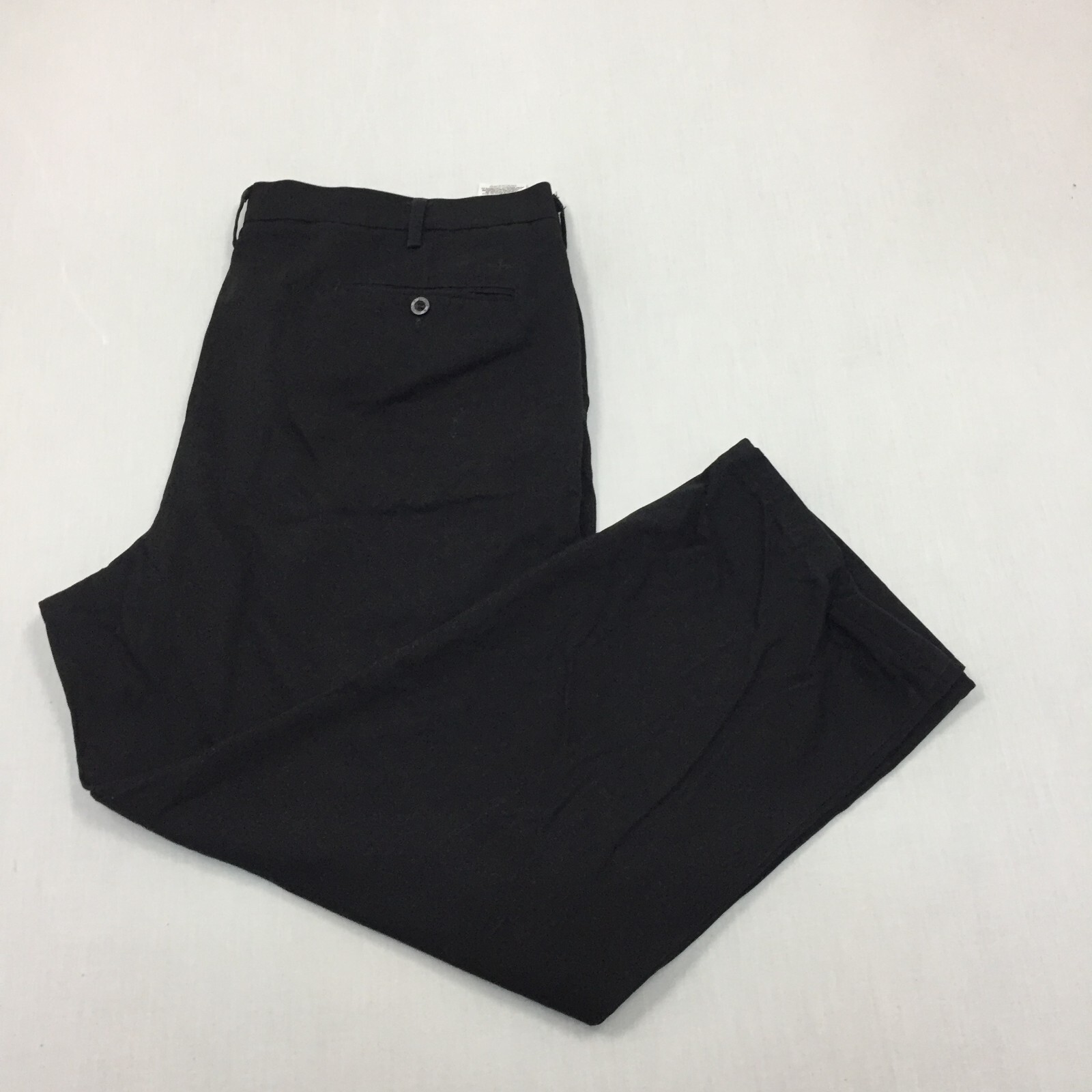 Dockers Chino Trousers Cotton Pants Straight Fit Mens Size 42W 30L Black