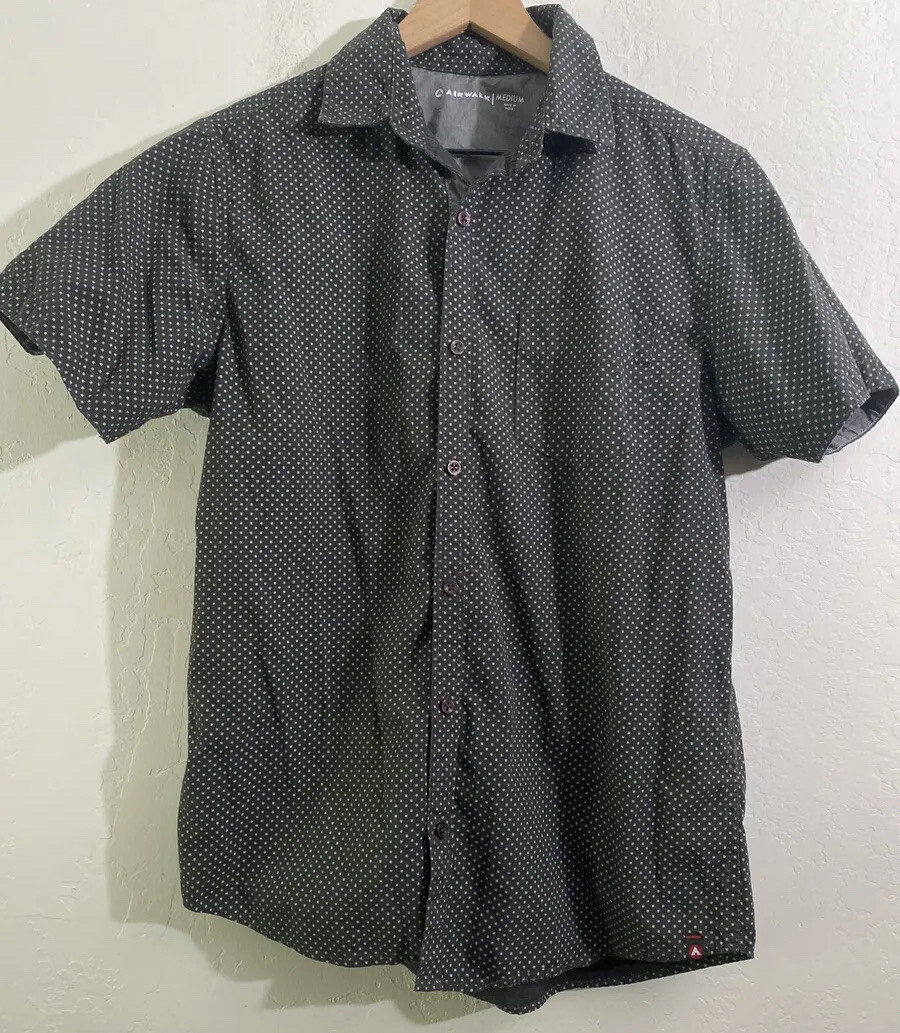 Airwalk Men’s Medium Shirt Short Sleeve Button Up… - image 2