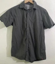 Airwalk Men’s Button Shirt Short Sleeve Medium Black Gray 90’s Skate AIRWALK  M