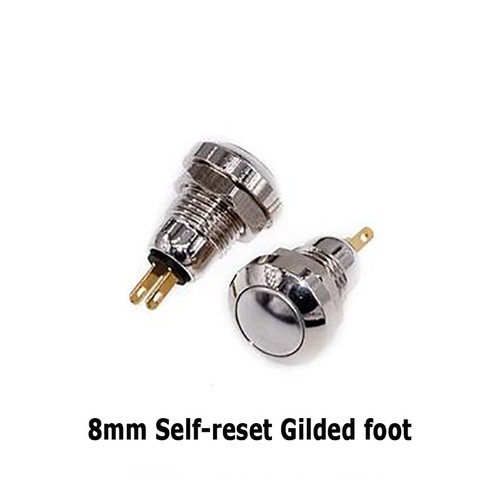 8/12 mm Wasserdicht Metall Selbstreset Schalter Auto Selbstsichernder Druckknopf - Picture 12 of 13