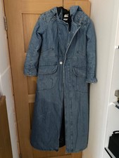 Diesel Vintage Denim Padded Maxi Coat Size M
