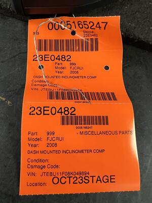 07-12 TOYOTA FJ CRUISER DASH MOUNTED INCLINOMETER COMPASS CLOCK | eBay