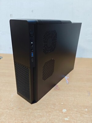CIT S015B LED Slim PC Case Black Micro ATX/Mini ITX Tower With 300W TFX PSU  UK