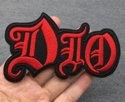 RONNIE JAMES DIO - HEAVY METAL BAND - BLACK/RED - Embroidered Iron On Patch