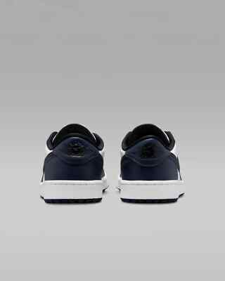 New Nike Air Jordan 1 Retro Low Golf Shoes - White/ Midnight Navy