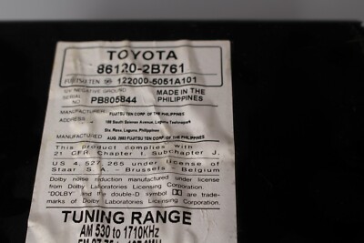03-05 Toyota Highlander RAV4 Celica Radio Cd Cassette 16844 86120