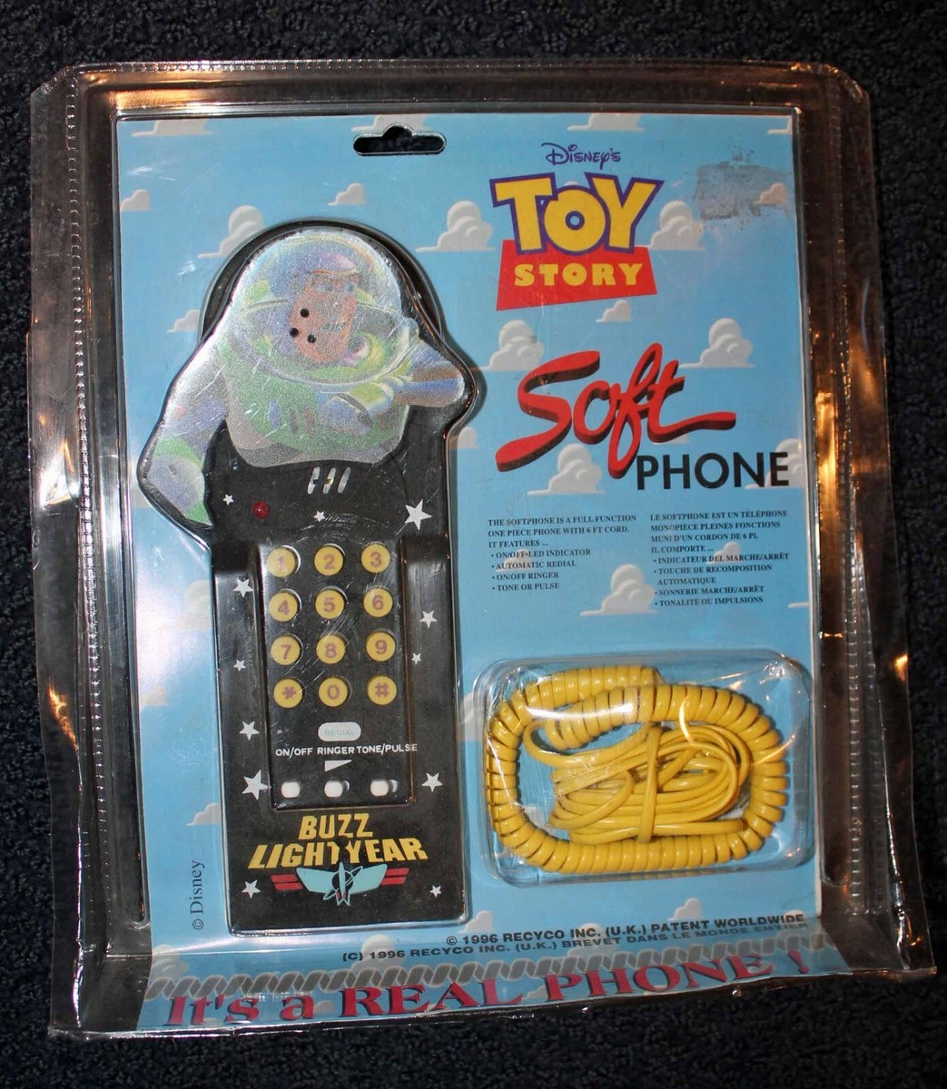 Toy Story Rare 1996 Buzz Lightyear SOFT Phone! | eBay
