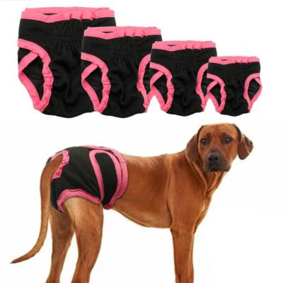 Female Small Pet Dog Puppy Hygiene Diapers Pant Washable Reusable Nappy Pants