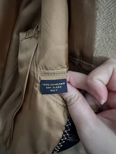 Brooks Brothers Men’s Blazer Jacket 100% Camel Hair Dark Beige 2 Button 40R - Picture 4 of 6