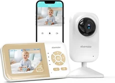 Video Baby Monitor Camera,2-Way Talk Audio Cam Monitor with Lullabies Baby Monit