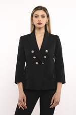 Giacca kontatto slim con bottoni in contrasto