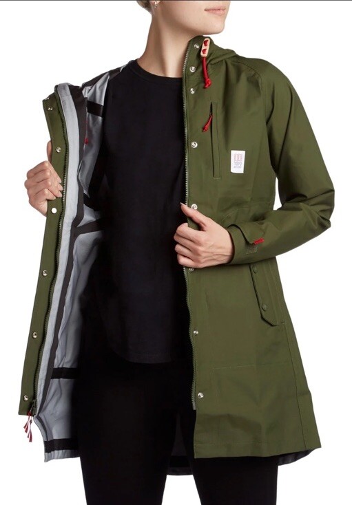Tech Trench Topo Designs Raincoat NEW Topo Deigns Women's Tech