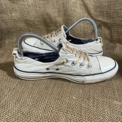 Converse All Star Chuck Taylor Low Top Natural Cinch Back Sneakers Women Size 7 - Picture 5 of 12
