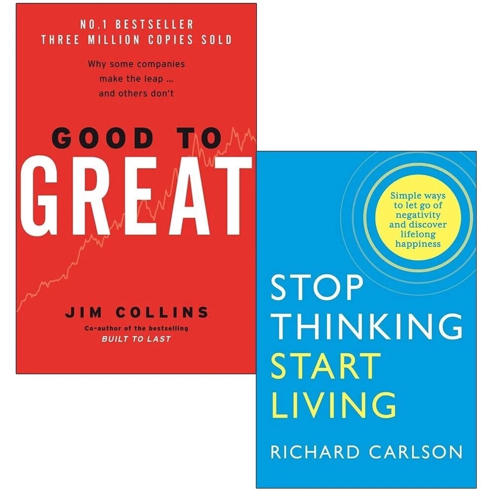 Good To Great, Stop Thinking, Start Living 2 Books Collection Set  Discover Life - Image 2