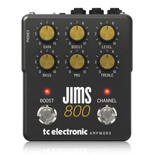 TC Electronic JIMS 800 PREAMP Guitar Pedal | Twin-Channel Guitar Preamp