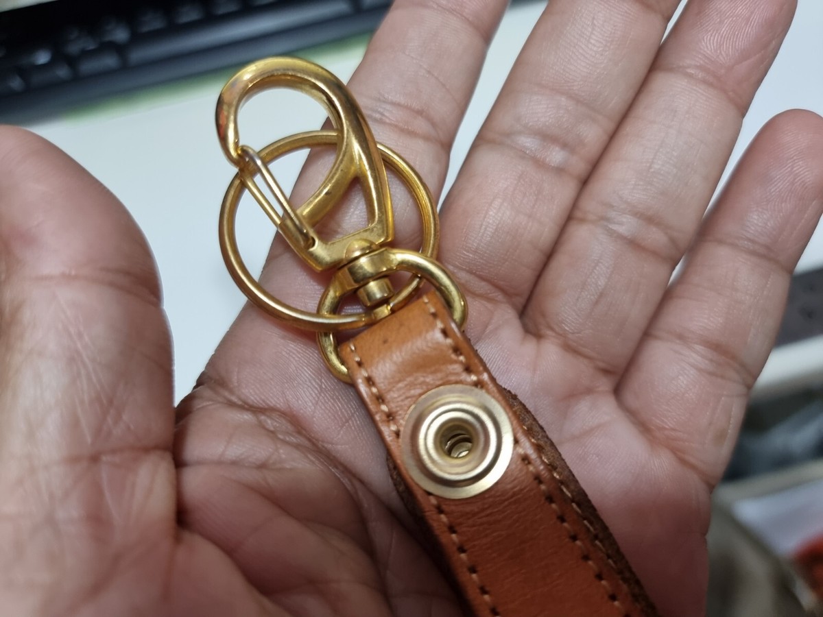 Rare JDM KANAGAWA ISUZU Leather gold Key Chain | eBay