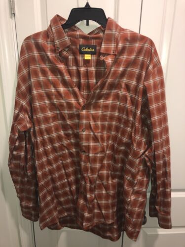 Cabela’s Men’s Plaid Flannel 3XL Tall - Picture 1 of 5