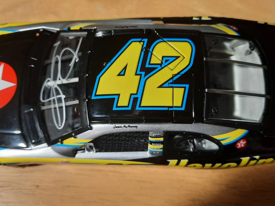 Jamie McMurray 2003 #42 Havoline Roy Intrepid Elite 1:24 autógrafo automático 1/600 Foto 4 de 4
