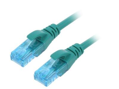 2X DK-1512-0025/G Patch cord U/UTP 5e Line CCA PVC grün 0,25m 26AWG DIGITUS
