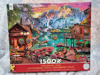 Ceaco 1500 Teile Puzzle Städte Pragser Wildsee, Italien von David MacLean Rarität
