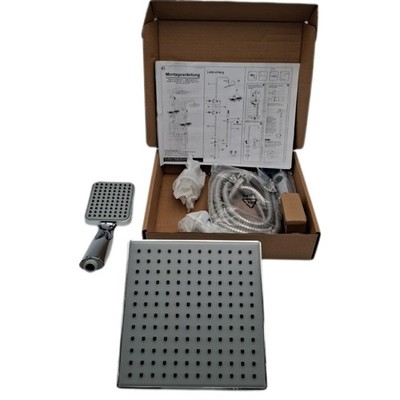 JOHO Edelstahl Regendusche Set, Wassersparend Duschset ohne Armatur, Duschsystem