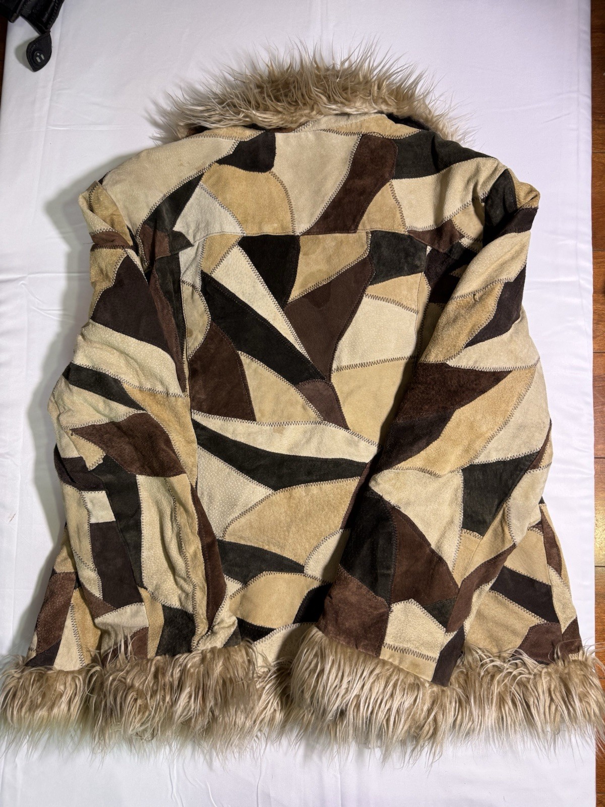 Vintage Outbrook Patchwork Leather Jacket Women S… - image 7