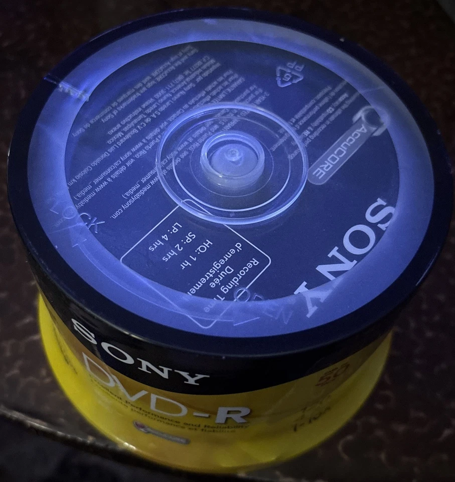 Sony DVD-R (50-Pack) 4.7 GB 120 Min Blank Media Disc 1x-16x Brand New/Sealed - Image 3 of 4