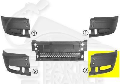 Crosse avant-gauche pour Ford Transit MK6 : réparez votre pare-choc fissuré avec emplacement