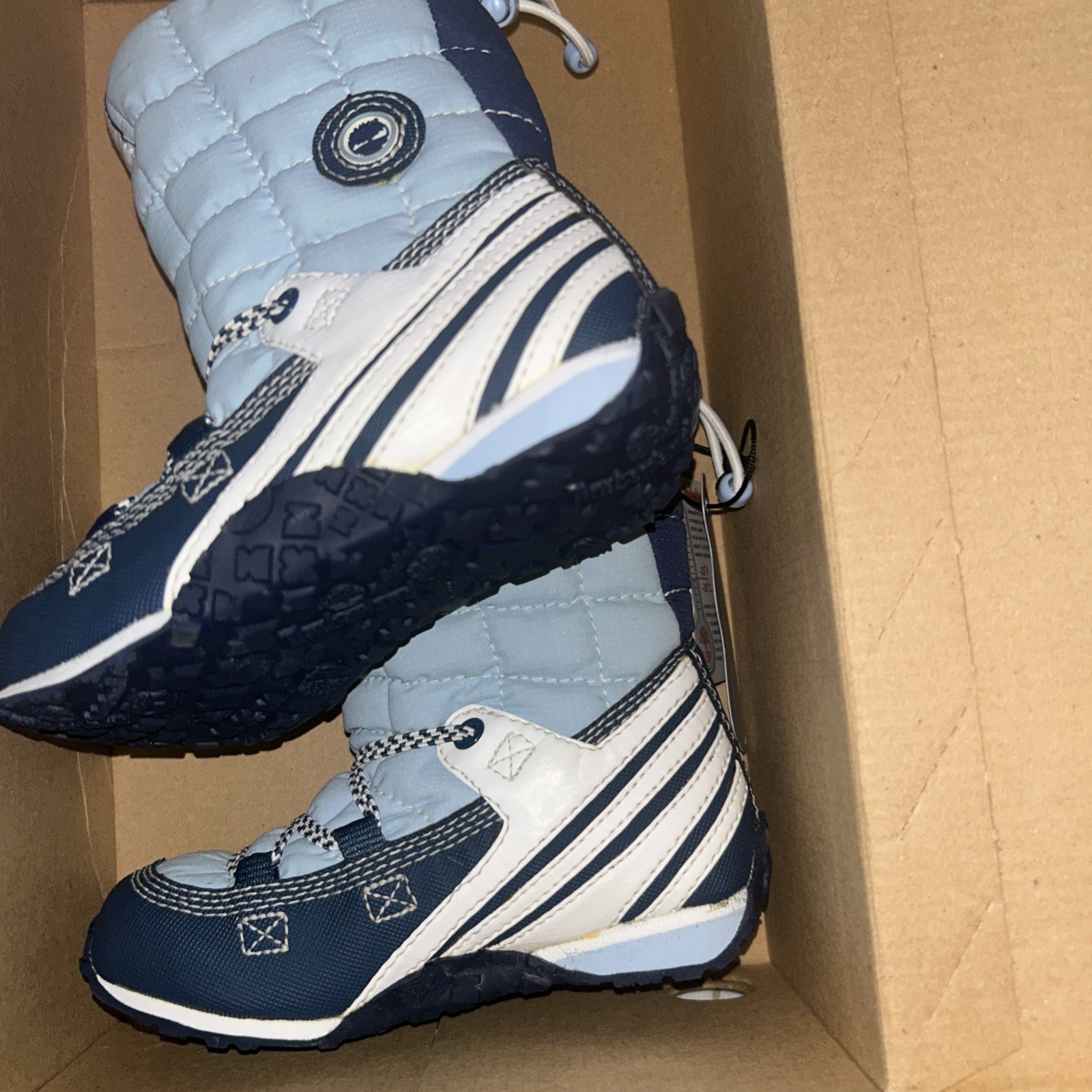 Timberland Snow Boots Freeze Pop Blue Petits Toddler Sz 8-image