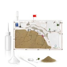 Ant Farm Castle w/ Yellow Sand  Tool Kit, Ant Colony Observation Habitat