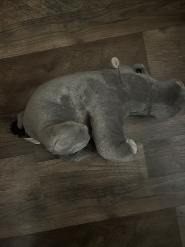 Wild Republic Hippo Plush Stuffed Realistic Grey Hippopotamus 12" Cuddlekins
